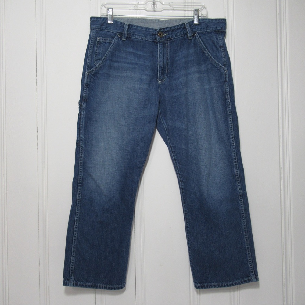AG Adriano Goldschmied Supply Ankle Cropped Carpenter Denim Jeans Size 32